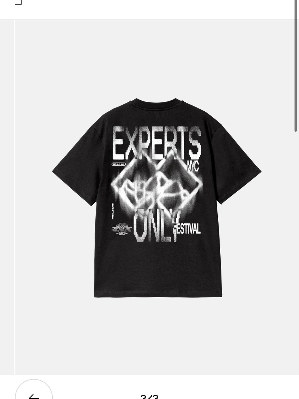 John Summit NYC Experts Only Festival Graphic Tee - Large